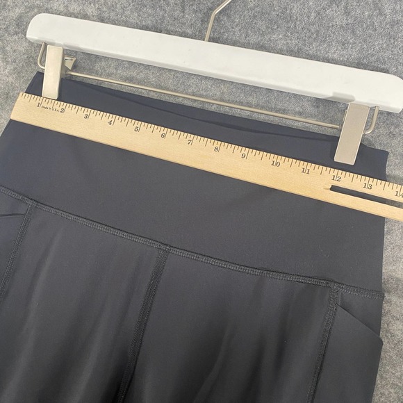 Spyder Womens Leggings Medium Black High Rise Cropped Capri Pockets - Picture 6 of 9